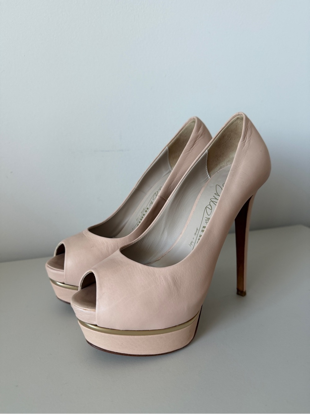 Le Silla High Heels Peep Toe Platform Pumps EU 36.5 - Picture 2 of 10